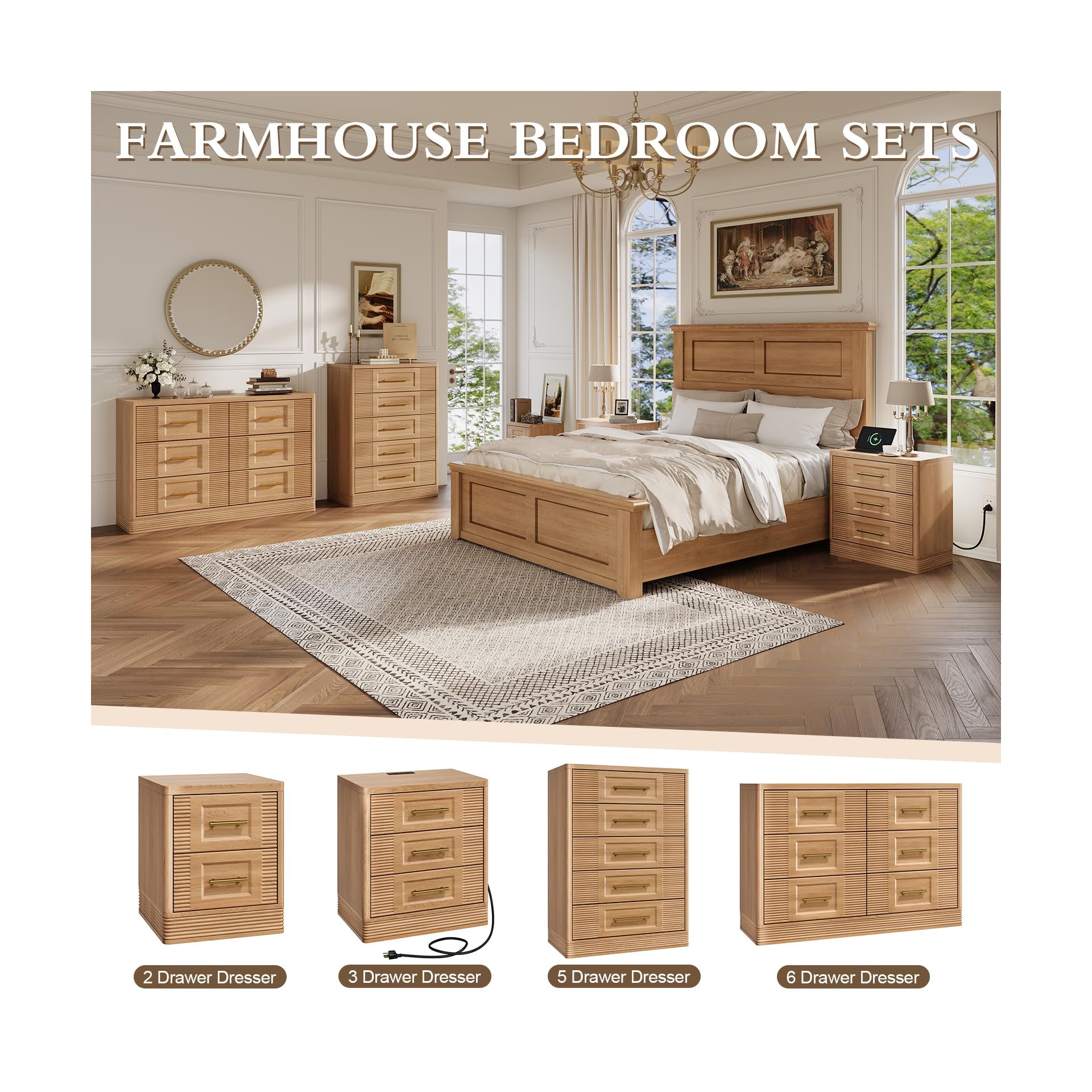 Farmhouse bedroom furniture set